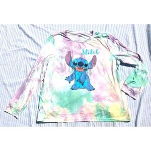 Disney Stitch‎ XL Long Sleeve Tie-Dye T-Shirt Womens